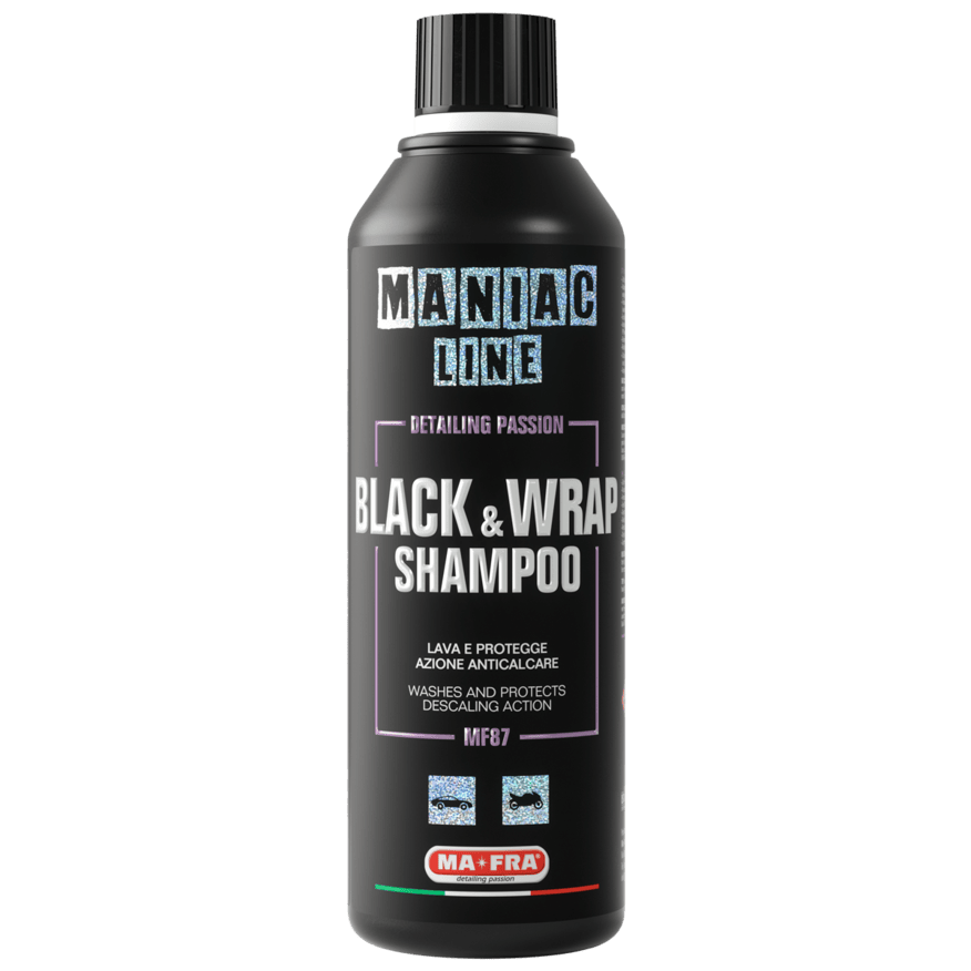 שמפו לרכבים שחורים, מט ועיטופים Maniac BLACK & WRAP SHAMPO