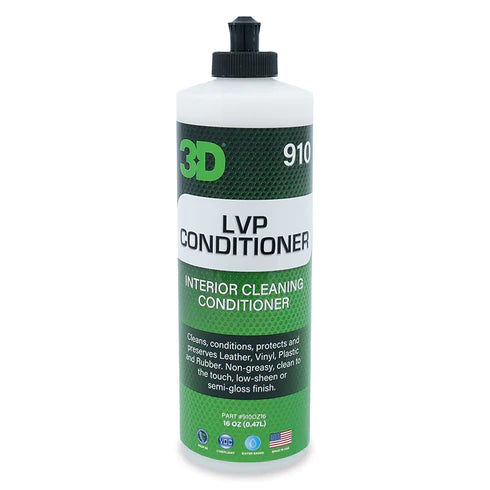 3D 910 LVP CONDITIONER – חומר לטיפוח והגנה לעור, פלסטיק וויניל