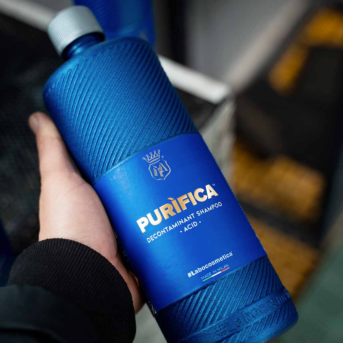 שמפו חומצי להסרת אבנית ומשקעים
PURIFICA
