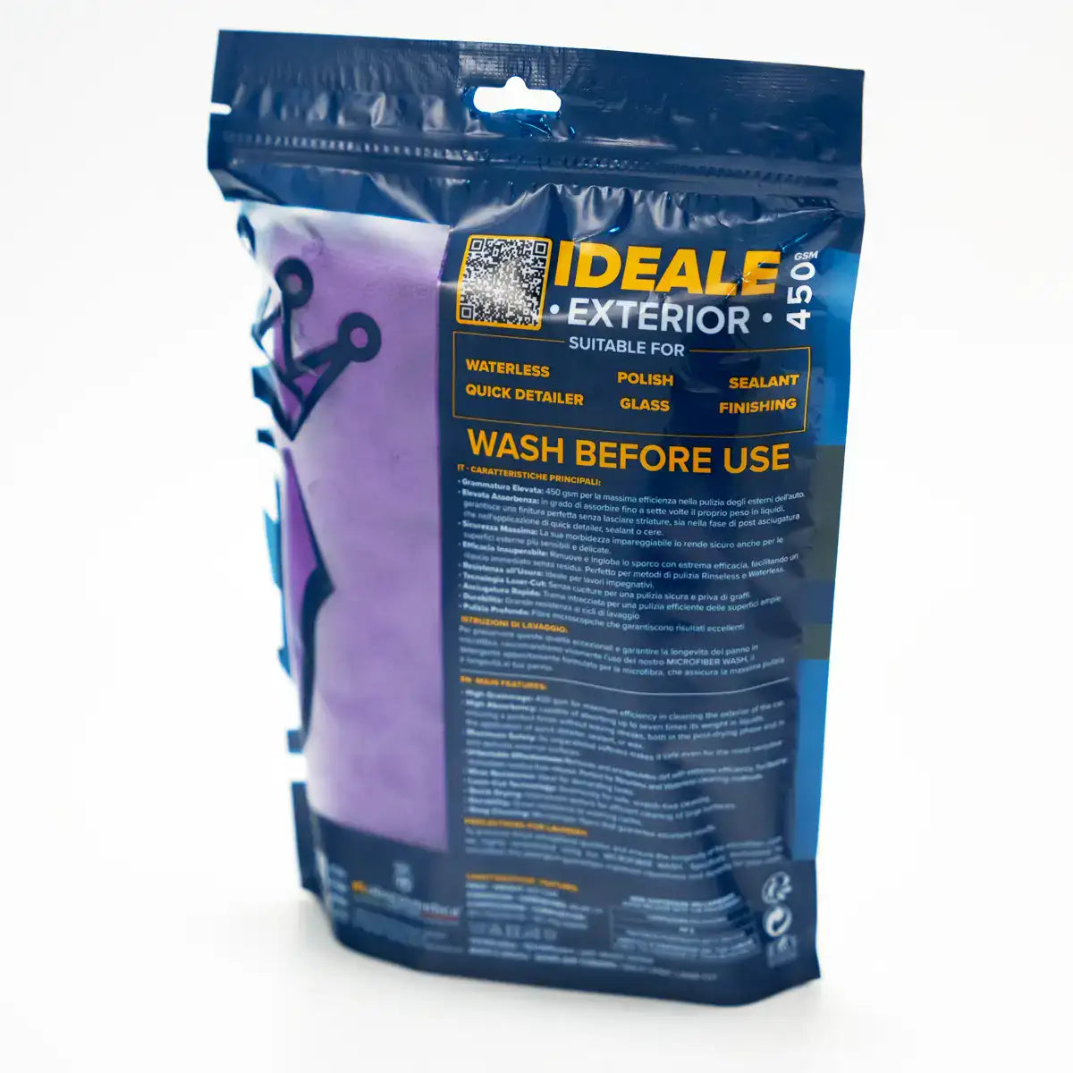 Lab – PANNO IDEALE FOR EXTERIOR (набор из 2 шт.) – Микрофибра для внешней очистки 40×40 см, 450 GSM