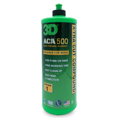3D 500 X-TRA CUT COMPOUND – פוליש שלב 1 לחיתוך גס במיוחד
