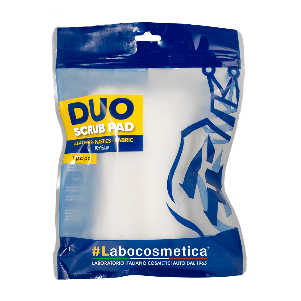 Labocosmetica DUO-SCRUB PAD – פד קרצוף מיוחד לפלסטיק, בדים ועור