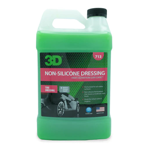 טיפוח לצמיגים פלסטיק וויניל ללא סיליקון 3D 713
Non-Silicone Dressing
