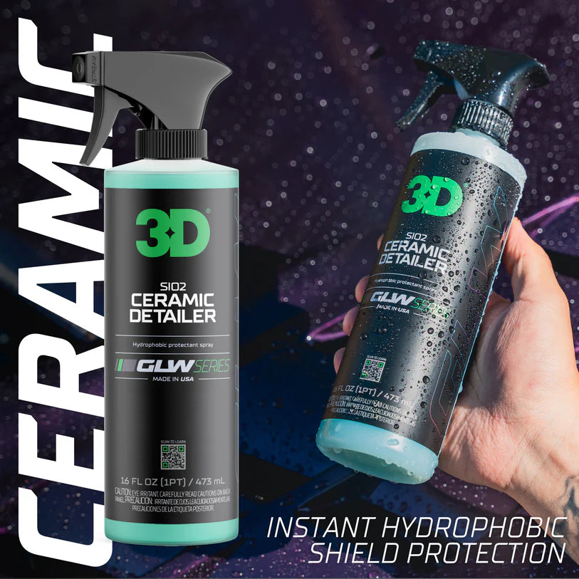 3D GLW 344 SiO2 Ceramic Detailer – ספריי קרמי מתקדם עם SiO2