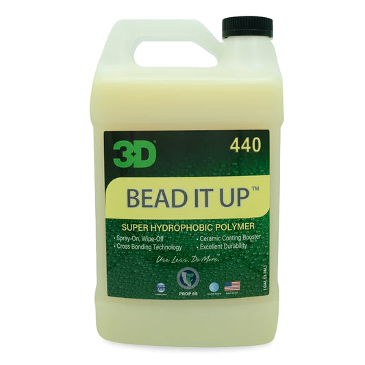 3D 440 Bead It Up – גימור פולימרי סופר-הידרופובי & חיזוק ננו קרמי