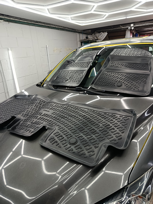3D Tesla Model 3 2021-2023 שטיחים תואם מקור גומי אמבטיה