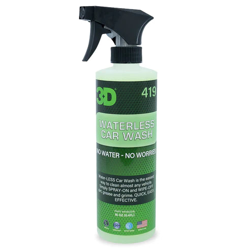 3D 419
GREEN waterless car wash shampoo