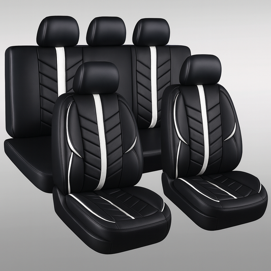 Mia Car Seat Cover Set Black/white