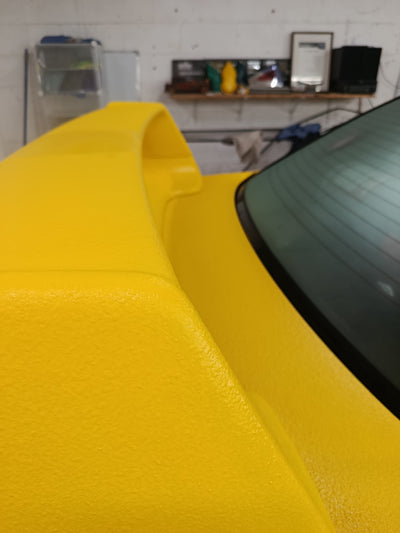 Subaru WRX yellow raptor