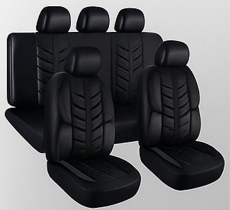 Mia Car Seat Cover Set Full Black