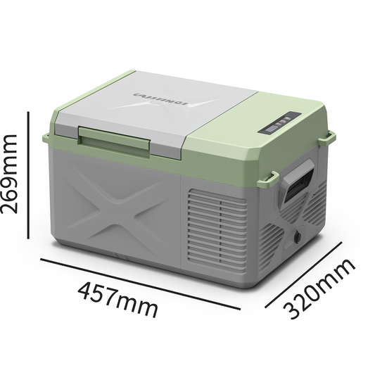 מקרר נייד לרכב X9 – מדחס מקצועי 9 ליטר עם שליטה דיגיטלית וטווח טמפרטורה ‎20°C~–20°C