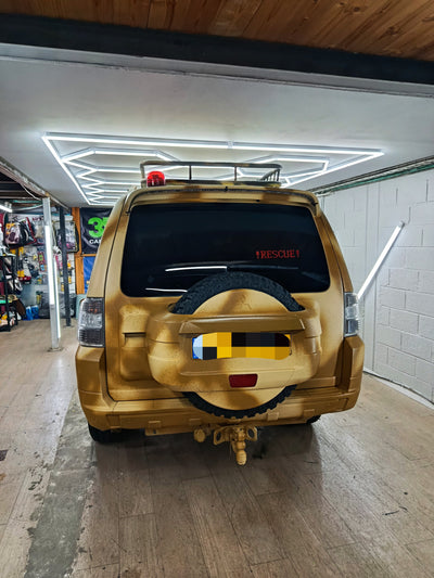 Mitsubishi Pajero desert camouflage raptor