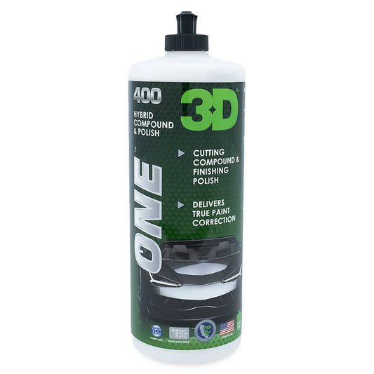 פוליש חד שלבי 3D 400 ONE HYBRID COMPOUND & POLISH⁦