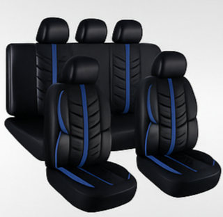 Mia Car Seat Cover Set  Black/blue