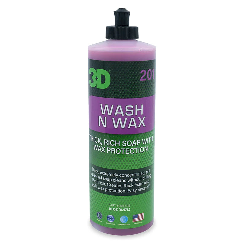 שמפו ננו לרכב 3D 201 Wash N Wax