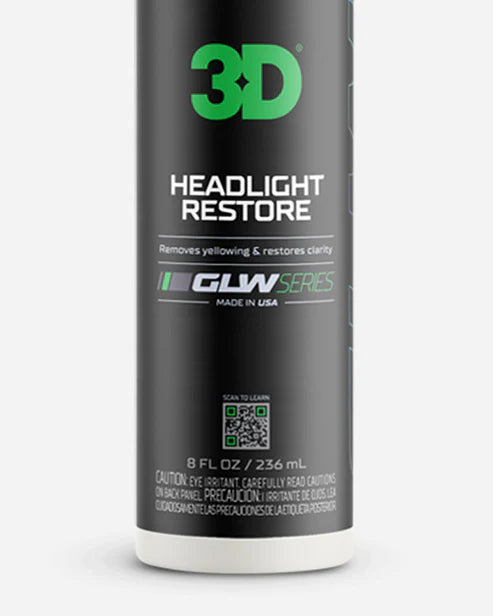 3D 355 GLW HEADLIGHT RESTORE – פוליש לשחזור פנסים 236 מ"ל