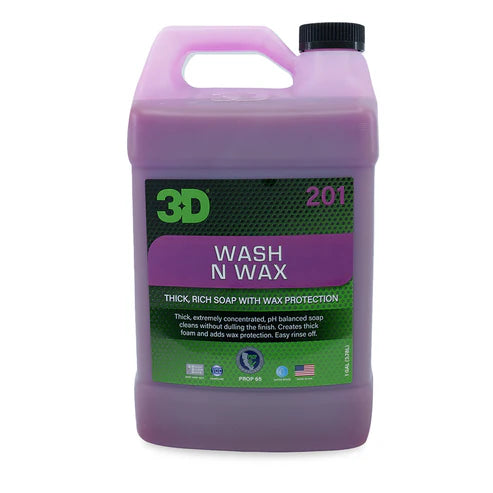 שמפו ננו לרכב 3D 201 Wash N Wax