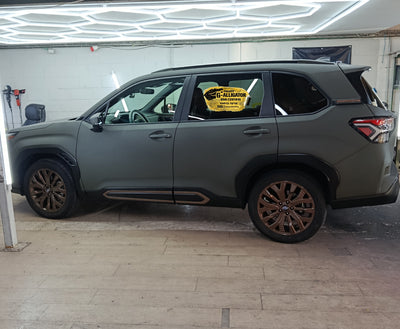 Subaru Forester green raptor