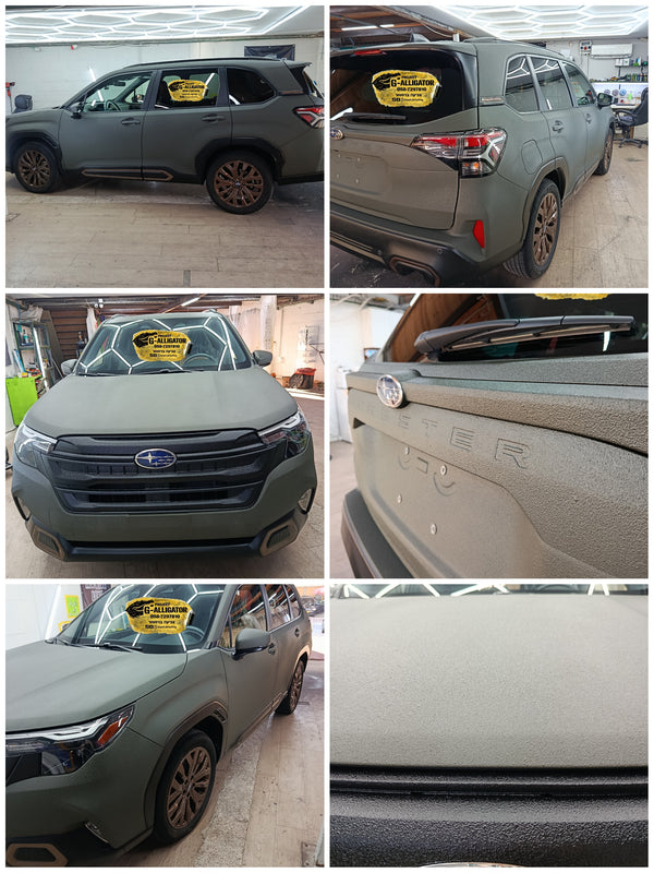 Subaru Forester green raptor